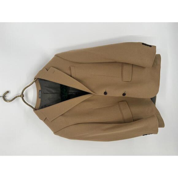 Oscar de la Renta 42L Camel Wool Cashmere Blazer Sport Coat Men